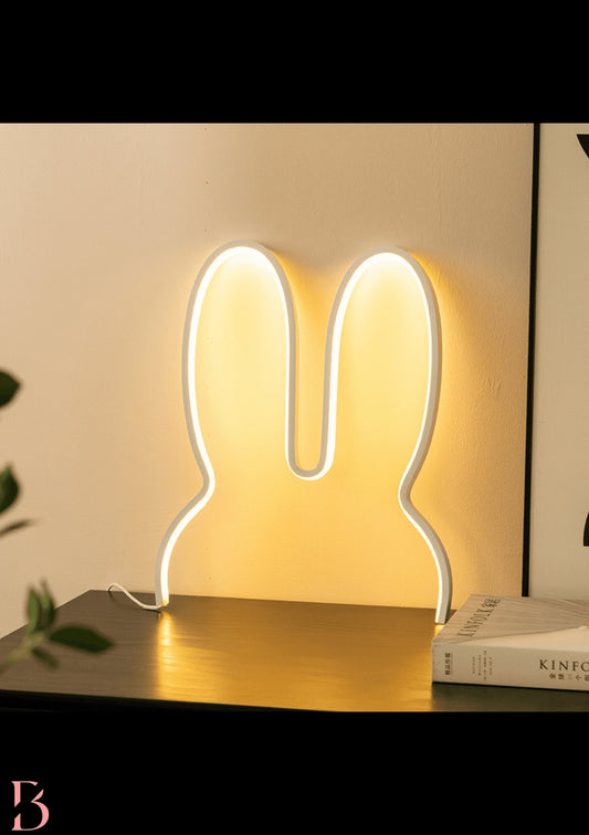 可愛萌兔子三色調光LED燈 (B-075)
