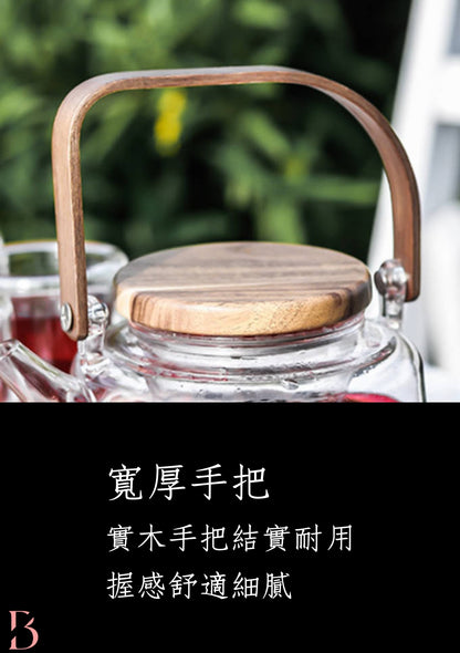 新古典花茶壺杯盤組合 (B-068)