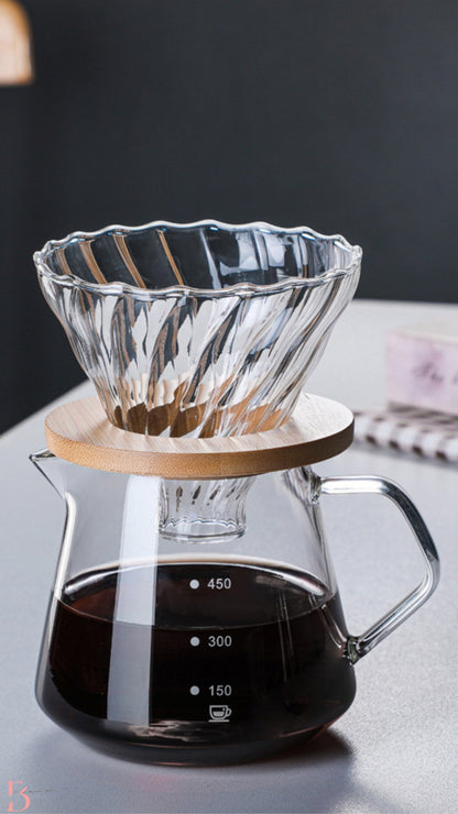 極簡高硼矽玻璃咖啡壺 (B-050)